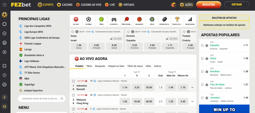 mercados de apostas Fezbet