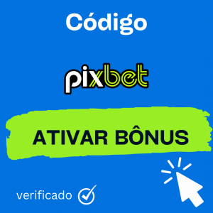 Imagem promocional para conseguir ativar o c&oacute;digo bonus Pixbet