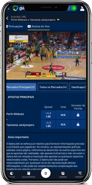 Live Streaming no App da Galera.bet