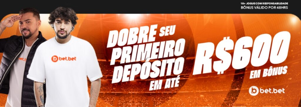 B&ocirc;nus da Betbet: Dobre seu primeiro dep&oacute;sito at&eacute; R$600
