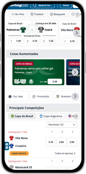 Homepage da Sportingbet