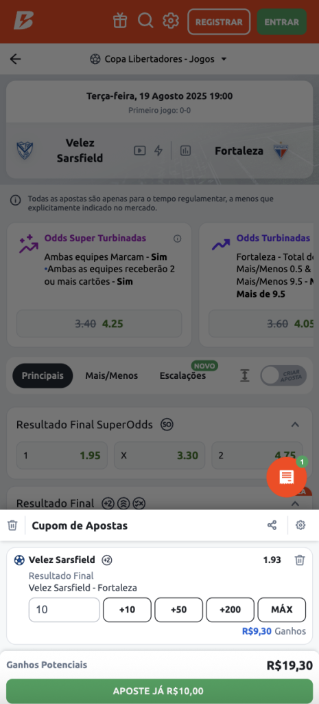 tela com exemplo de pagamento antecipado Betano para futebol