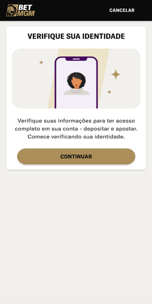 Imagem do processo final de cadastro com verificação de identidade