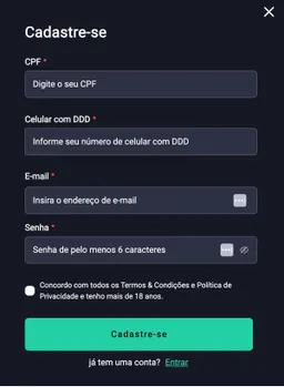 Como se cadastrar na H2Bet