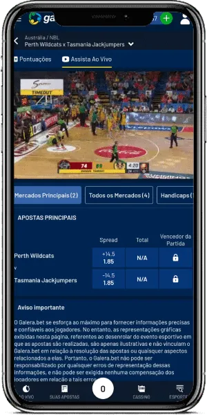 Live Streaming no App da Galera.bet
