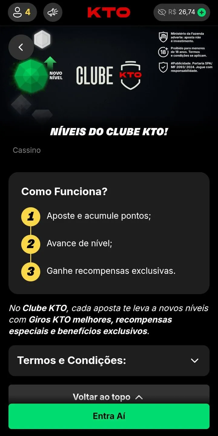 Clube de Fidelidade da KTO

