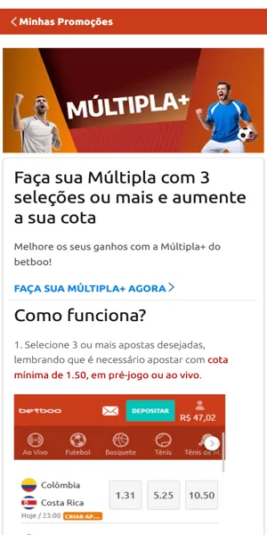 Imagem da p&aacute;gina da promo&ccedil;&atilde;o M&uacute;ltipla+