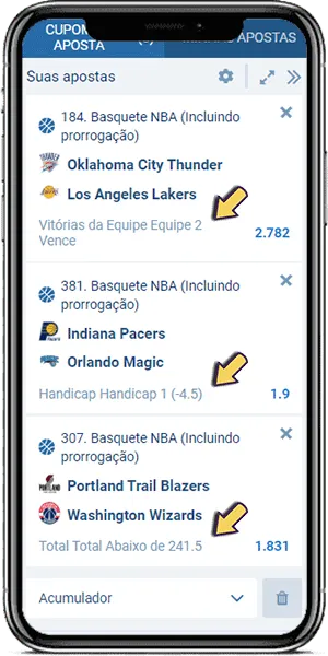 Mercados de apostas em basquete na 1xbet