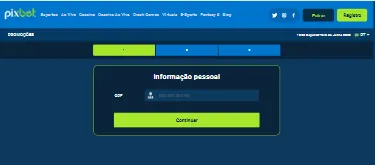 pixbet cadastro