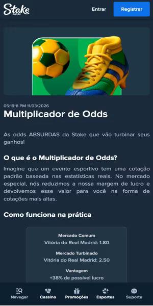 Imagem da p&aacute;gina de promo&ccedil;&atilde;o do Multiplicador de Odds.
