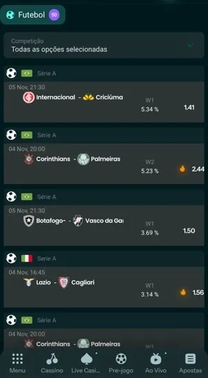 funcionalidade top bets