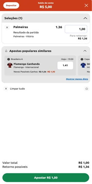 Imagem do bilhete de apostas na Betboo