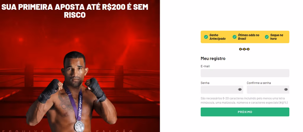 KTO cadastro formul&aacute;rio