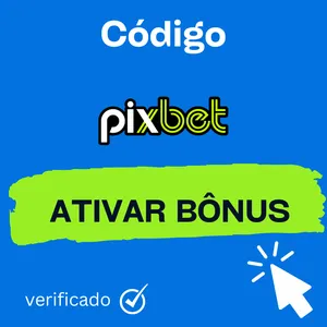 Imagem promocional para conseguir ativar o código bonus Pixbet