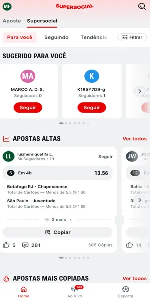 Imagem com a p&aacute;gina inicial da Superbet, classificada entre as 20 melhores casas de apostas