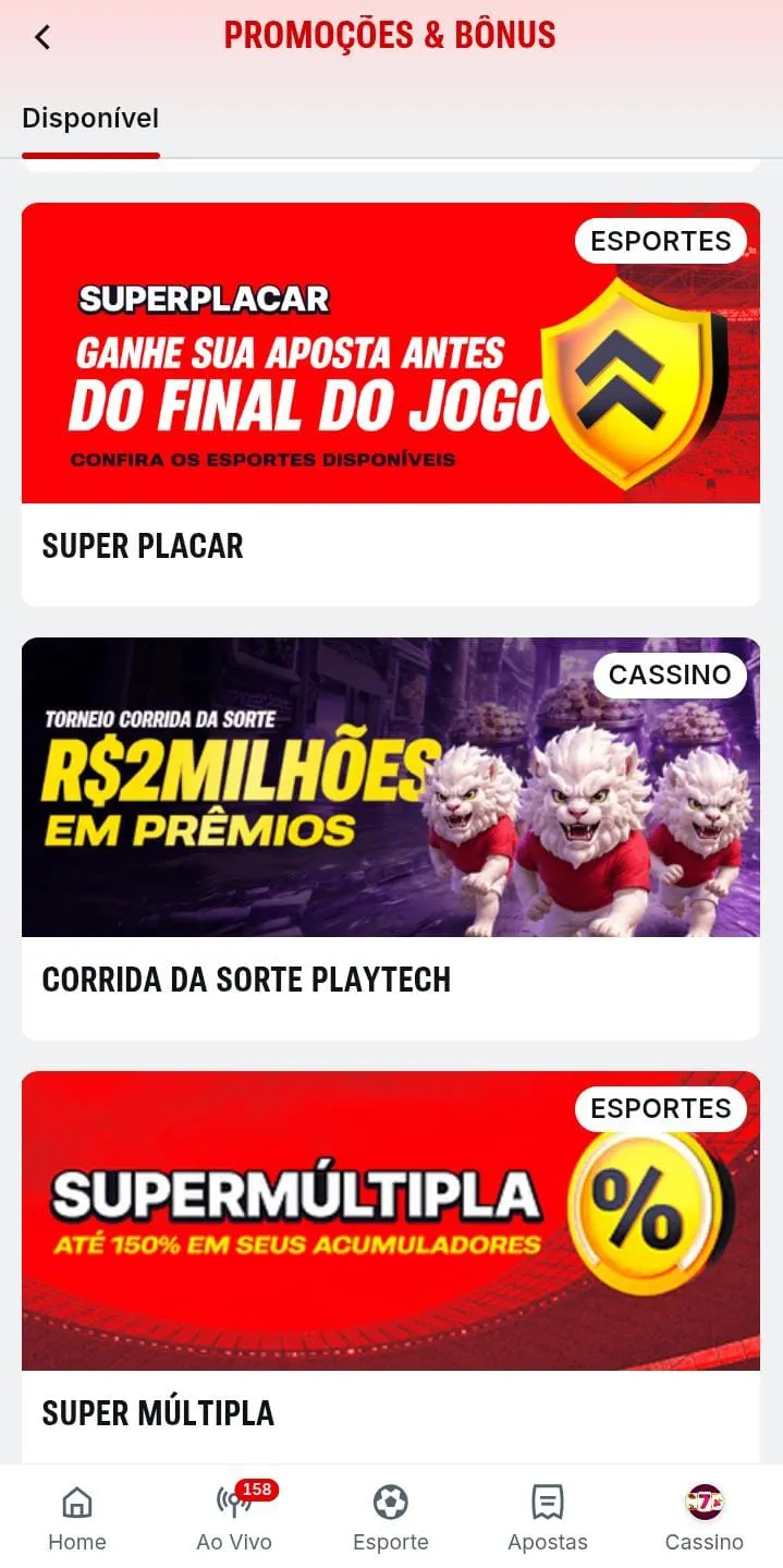 Ofertas da Superbet