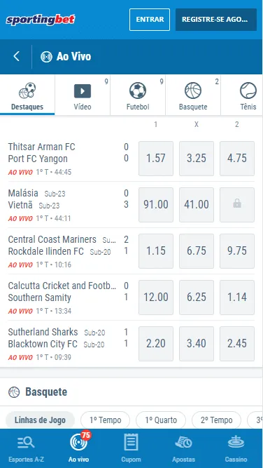 sportingbet saque
