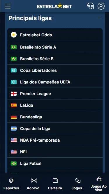 Estrela bet ligas