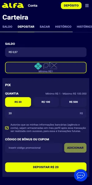 Imagem com a tela de uma conversa com o chat ao vivo