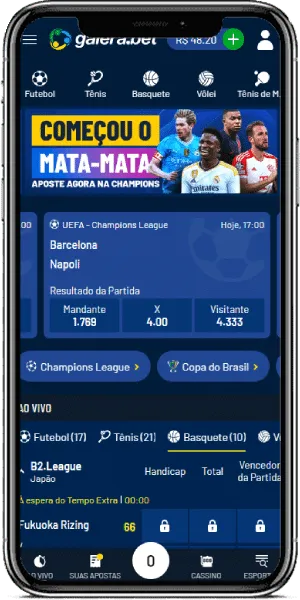 Site mobile Galera.bet
