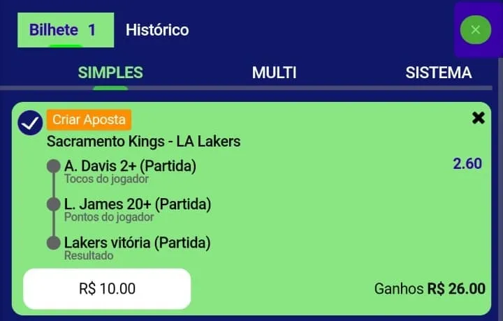 Criar Apostas no Esportes da Sorte