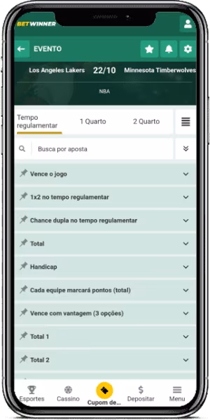 Mercados de Apostas em Basquete na Betwinner