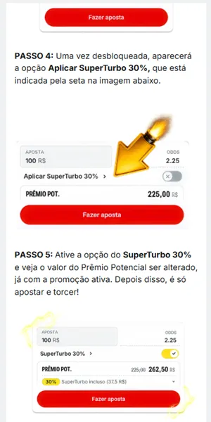 P&aacute;gina com regras da promo&ccedil;&atilde;o SuperTurbo da Superbet