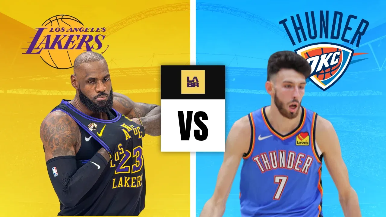 Confronto Lakers x Thunder palpites temporada regular