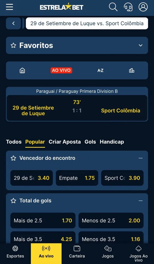 estrela bet com muitas opções de apostas esportivas