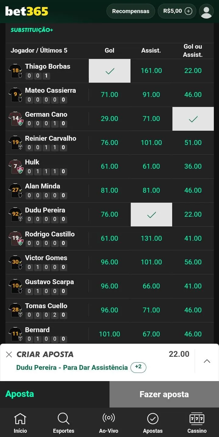 Cupom com Criar Aposta na Bet365