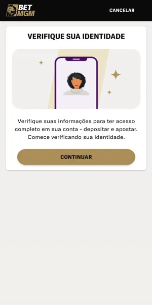 Imagem do processo final de cadastro com verifica&ccedil;&atilde;o de identidade