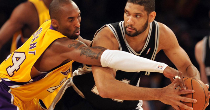 Com Kobe exausto, Lakers é derrotado pelo Spurs