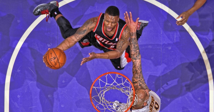 Lillard detona com o Lakers novamente