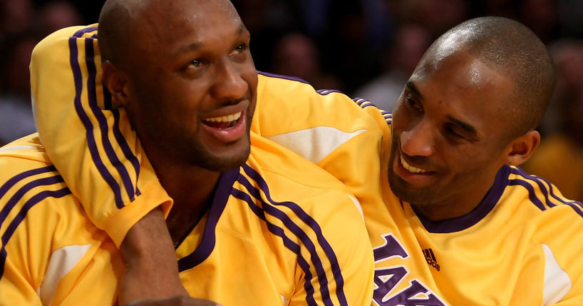 Kobe visitou Lamar Odom após a partida em Vegas