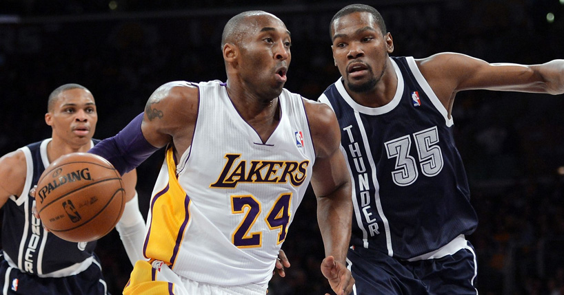 Kobe x Durant: Dia de duelo de gigantes
