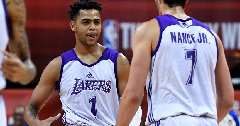 Lakers vence com cesta de D’Angelo Russell no fim