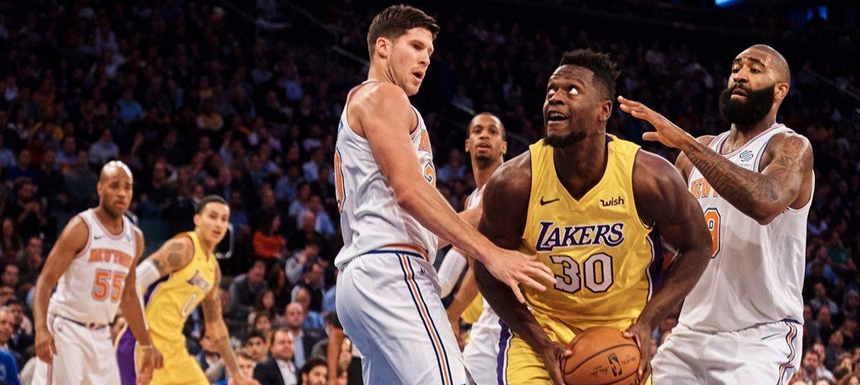 Ainda desfalcado, Lakers recebe Knicks