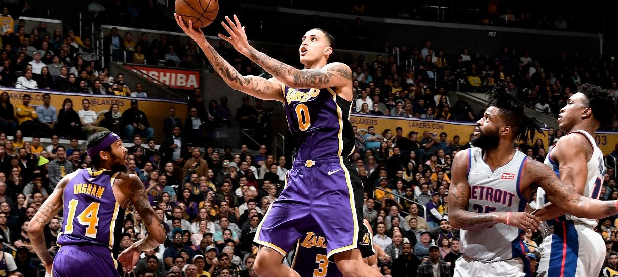 Kyle Kuzma bate recorde e Lakers vence o Pistons