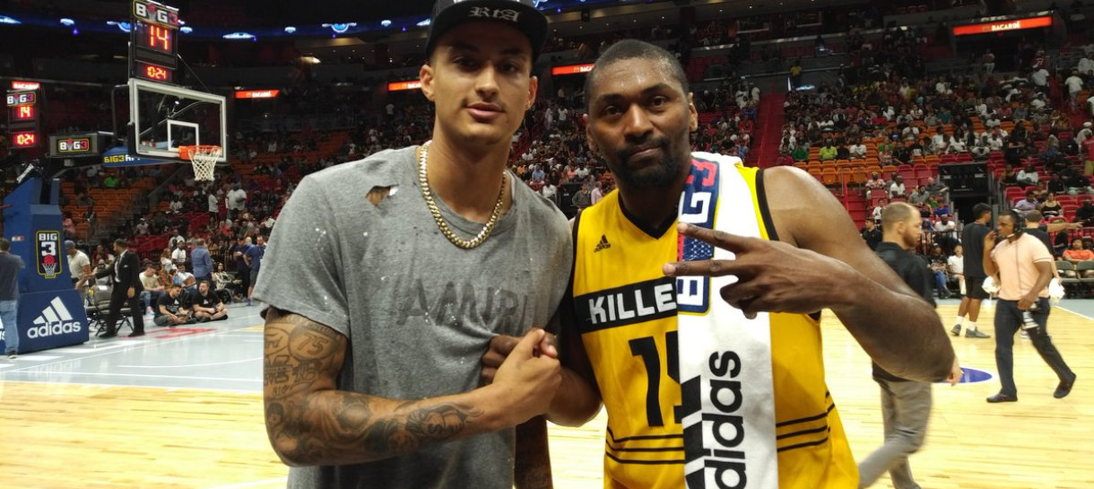 Kyle Kuzma vai treinar defesa com Metta World Peace nesta offseason
