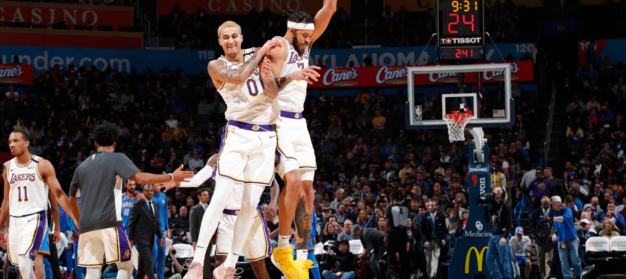 Sem LeBron e AD? Sem problemas! Lakers vence Thunder em OKC