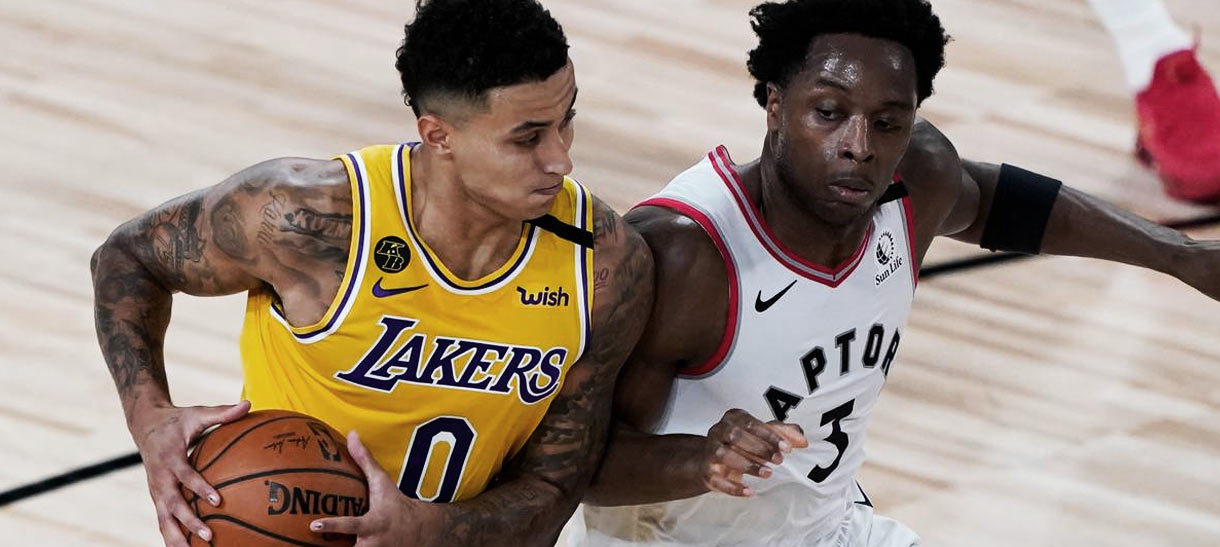Lakers é parado pela defesa do Raptors
