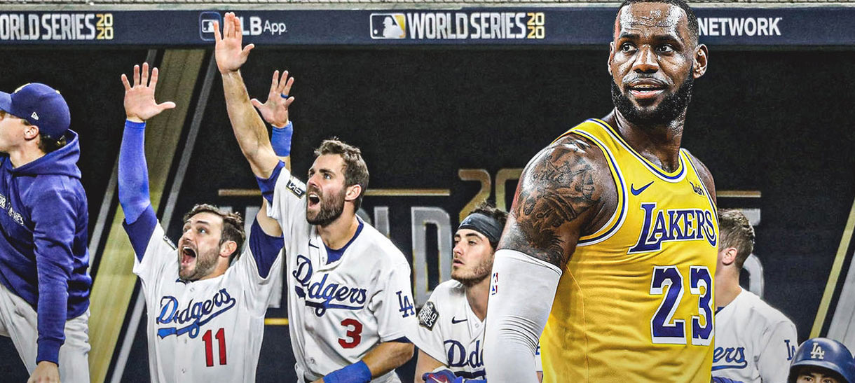 LeBron James comemora vitória do Dodgers na World Series