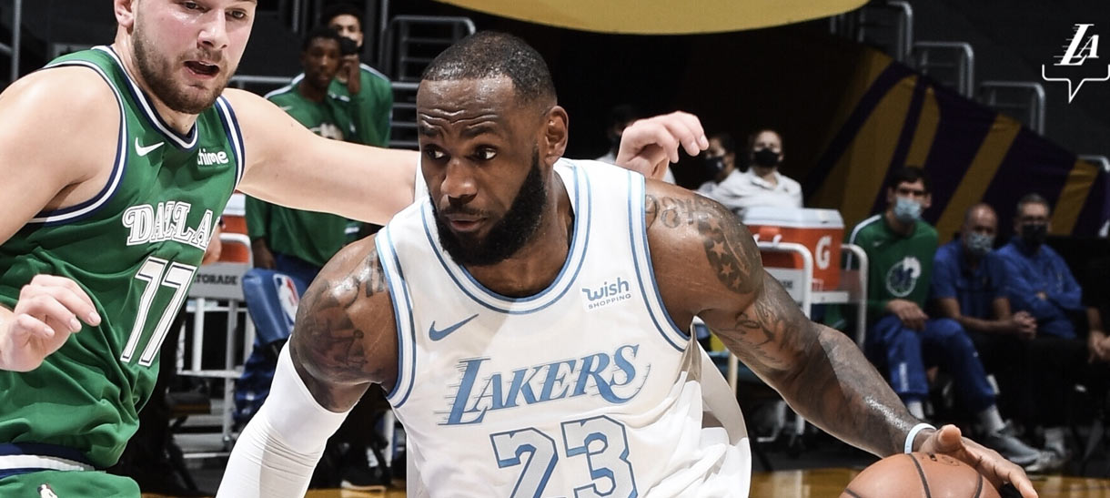 NBA: LeBron revela seus planos após air-ball em lance livre no jogo entre Lakers e Mavs