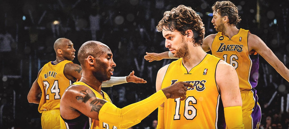 NBA: Nenhuma homenagem a Kobe Bryant será igual a de Pau Gasol