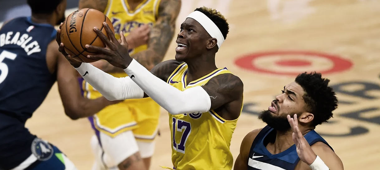 Lakers vence Wolves com James próximo a triplo-duplo e Schroder se destaca