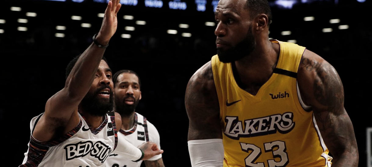 Com desfalques, Lakers e Nets se enfrentam hoje em Los Angeles