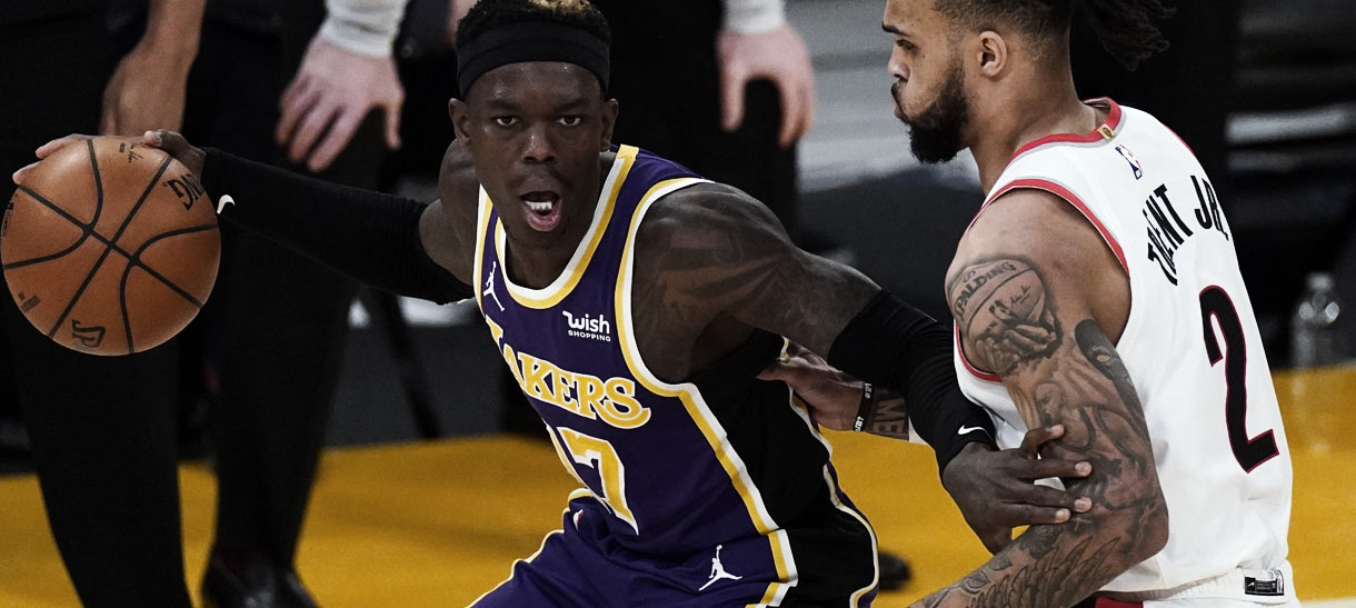 Lakers vence Blazers e Dennis Schroeder mostra porque merece um novo contrato