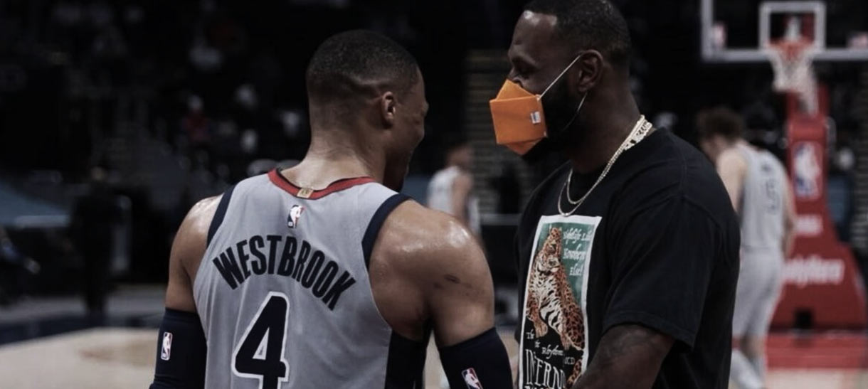 NBA: LeBron James manda mensagem para haters sobre seu legado e de Russell Westbrook