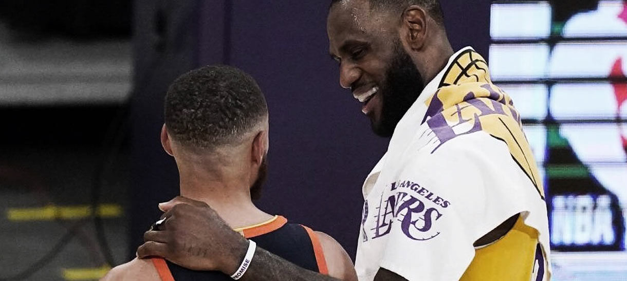 LeBron explica arremesso em cima de Curry que deu a vitória ao Lakers sobre o Warriors