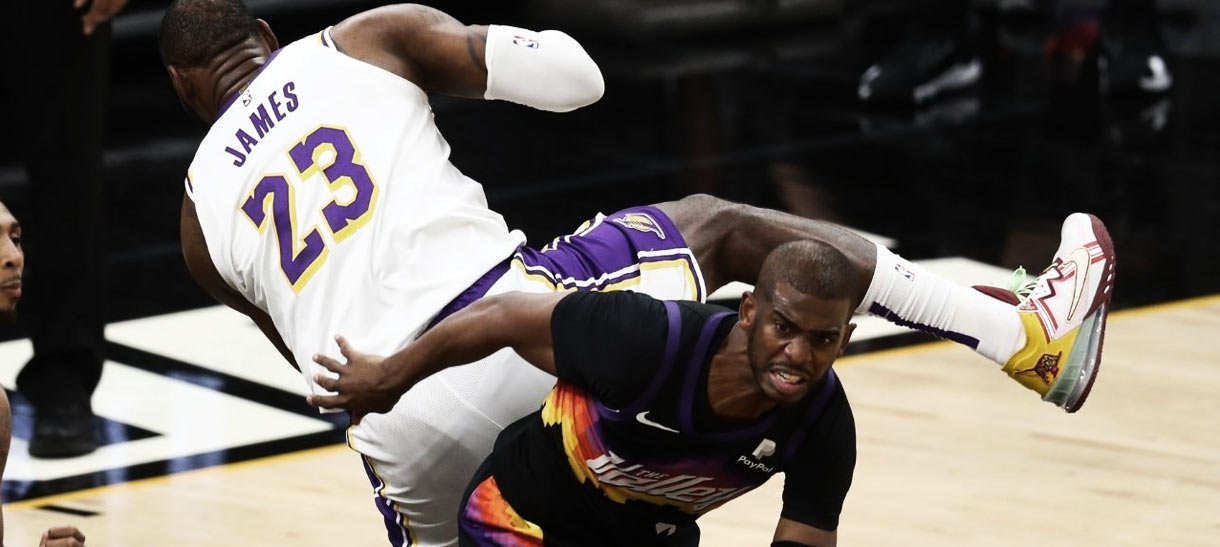 NBA: Chris Paul se defende por lance perigoso com LeBron James
